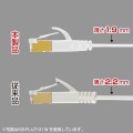 CAT7ウルトラフラットLANケーブル(15m、ブラック) 写真4