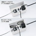 ケーブル&タップ収納ボックス 写真4