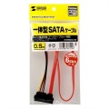 電源コネクタ一体型SATAケーブル(0.5m) 写真4