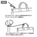 ワイヤー一体型ダイヤル錠(ブラック) 写真4