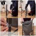 フォールディングバスケットワゴン MIP-74GY 写真4