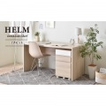 HELM(ヘルム) デスク(140cm幅)サイドチェスト(引出し)セット パソコンデスク デスク 140cm幅 サイドキャビネット オークナチュラル HM140-73DS-HM65-40H-IV 写真4