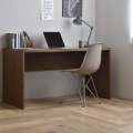 HELM(ヘルム) デスク(140cm幅) パソコンデスク デスク 140cm幅 省スペース PCデスク 木製 ワークデスク 机 シンプル おしゃれ ブラウン HM140-73DS-BR 写真4