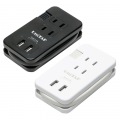 プリンストン コンパクトUSB2ポート給電機能付マルチタップ ブラック 写真4