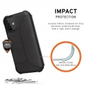 UAG社製 iPhone 12 mini(5.4) 2020対応耐衝撃ケース METROPOLIS LEATHER ブラック 【日本正規代理店品】 UAG-IPH20SF-LBK 写真4
