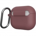 UAG社製/U by UAG Apple AirPods 第3世代用 シリコンケース DOT オーベルジーヌ 写真4