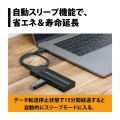 プリンストン USB3.2 Gen2対応4in1カードリーダー機能付ポータブル 1TB PRD-PS1000U 写真4