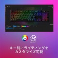 【日本語配列】 HyperX Alloy Origins RGB PBTメカニカルゲーミングキーボード HyperX赤軸 ゲーマー向け メーカー2年保証 639N3AA#ABJ 写真5