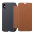 Air Jacket Flip for iPhone XS Brown 写真5