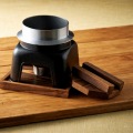 釜飯セット お釜かまどセット(大)M10-230 黒 約1合 内面フッ素三層コーティング 釜 釜飯の釜 お釜 かまど 写真5