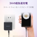 スマートフォン用USBケーブル/USB(A-C)/認証品/高耐久/2.0m/ブラック 写真5