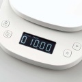 キッチンスケール デジタル はかり 最小0.1g 最大2kg タイマー機能 ホワイト 自動電源オフ 見やすいバックライト パスタに便利 パン お菓子作り おしゃれ 写真5