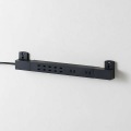 ダブル回転タップ/7個口/雷サージ付/ホコリ防止シャッター付/固定&吊下可能/1.0m/ブラック 写真5