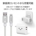 Lightningケーブル/準高耐久/アルミコネクタ/1.0m/シルバー 写真5