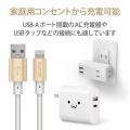 Lightningケーブル/準高耐久/アルミコネクタ/2.0m/ゴールド 写真5