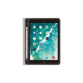 iPad 10.2インチ 第9/8/7世代 (2021/2020/2019年) ケース カバー 手帳型 フラップ ソフトレザー ApplePencil収納 スリープ対応 マグネット ブラック 写真5