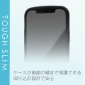 iPhone12 iPhone12 Pro ケース カバー フレームカラー リング 耐衝撃 TPU 背面 クリア 硬度8H 薄型 スリム 軽い スタンド ポリカーボネート ブラック 写真5