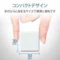 iPhone充電器 iPad充電器 1m Lightning AC ケーブル同梱 ホワイト コンパクト 小型 キューブ シンプル 写真5