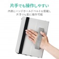 iPad Air 10.9インチ 第5世代 第4世代 (2022/2020年) ケース カバー 手帳型 フラップ ソフトレザー ハンドベルト 軽量 ブラック 写真5