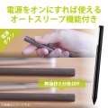 アクティブスタイラスペン タッチペン 極細 1.5mm 充電式 ブラック オートスリープ機能 クリップ付 写真5