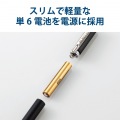 タッチペン/スタイラス/電池式/汎用/ペン先交換可能/交換用ペン先付属 写真5