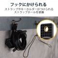 延長コード 電源タップ コンセント 2P 3個口 2.5m クリップタイプ 雷サージ ホコリシャッター付 ブラック 写真5