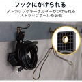 延長コード 電源タップ コンセント 2P 3個口 5m クリップタイプ 雷サージ ホコリシャッター付 ブラック 写真5