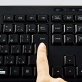 キーボード ワイヤレス 静音 抗菌 ブラック 写真5