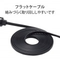 ヘッドセット イヤホン インナーイヤー USB 両耳 セミオープン ミュートスイッチ付き インラインコントローラー ブラック 写真5