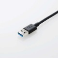 LANアダプター 有線 タイプA Giga USBハブ付 (USB-A×3) USB3.2(Gen1) 3.1(Gen1) 3.0 10 100 1000Mbps ブラック 写真5
