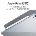 iPad Air 10.9インチ 第5世代 第4世代 (2022/2020年) ケース カバー 手帳型 フラップ ハイブリッド スリープ対応 マグネット 2アングル 耐衝撃 ブラック 写真5