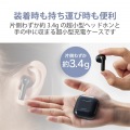 ワイヤレスイヤホン ヘッドホン Bluetooth セミオープン 超小型 ブラック 写真5