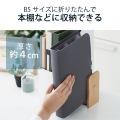 足つぼマット B5サイズ ブック型 折り畳み可 耐荷重約80kg ツボ押し デスクワーク グレー 写真5