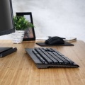 キーボード 無線 ワイヤレス Bluetooth 洗える(IPX5) メンブレン テンキー付き マルチペアリング(3台) 高耐久設計 抗菌 ブラック 写真5