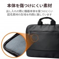 Surface Pro8 ProX パソコンケース ハンドル付き 軽量設計 起毛素材 ポケット付 PCケース バッグインバッグ パソコンバッグ ブラック 写真5