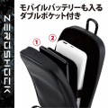 スマホポーチ 2台収納 Lサイズ 3Way ( 腰ベルトループ ショルダーベルトループ カラビナフック ) 衝撃吸収 ZEROSHOCK ブラック 写真5