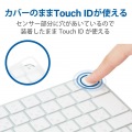 キーボードカバー Apple Touch ID搭載 Magic Keyboard (JIS) 対応 抗菌 防塵 クリア 写真5