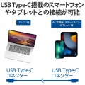 USB4ケーブル(認証品、USB Type-C(TM) to USB Type-C(TM)) 写真5