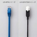 LANケーブル/CAT6A/爪折れ防止/スイング式コネクタ/10.0m/ブラック 写真5
