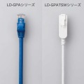 LANケーブル/CAT6A/爪折れ防止/スイング式コネクタ/10.0m/ホワイト 写真5