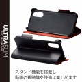 BASIO active/シンプルスマホ6 ソフトレザーケース 薄型 磁石付 写真5