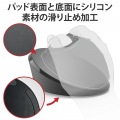 トラックボール マウス 用 スタンド ディスクパッド 前後左右 傾斜 調整 マウスパッド 手首負担軽減 ブラック 写真5