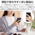 スマホリング マグネット メタルプレート付属 【 iPhone Android 各種 】 スマホスタンド機能 薄型 スマホグリップ ホールドリング? クリア ブラック 写真5