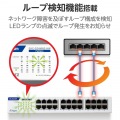 Giga対応24ポートスイッチ(金属筐体/電源内蔵) 写真5