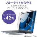 MacBook Air 13.6インチ ( M2 2022 ) 用 液晶保護フィルム のぞき見防止 プライバシーフィルター 視野角度60度 ブルーライトカット 紫外線カット マット 写真5