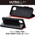 かんたんスマホ3 ソフトレザーケース 薄型 磁石付 写真5