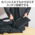 MacBook Pro / Air 13インチ 13.6インチ ( M2 2022 M1 2020 2019 2018 ) 用 パソコン ケース カバー スリーブタイプ ソフトレザー 内側起毛素材 スリム ブラック 写真5