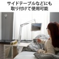 タブレット スマホスタンド アーム 長さ86cm フレキシブルアーム 角度調節可 高さ調整可 2wayホルダー 耐荷重1kg 4.6?12.9インチ ホワイト 写真5