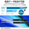 USB Type-Cデータポート/4K/60Hz+2.5Gbps対応ドッキングステーション 写真5