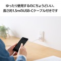 USB Power Delivery 30W AC充電器(C-Cケーブル付属/1.5m) 写真5
